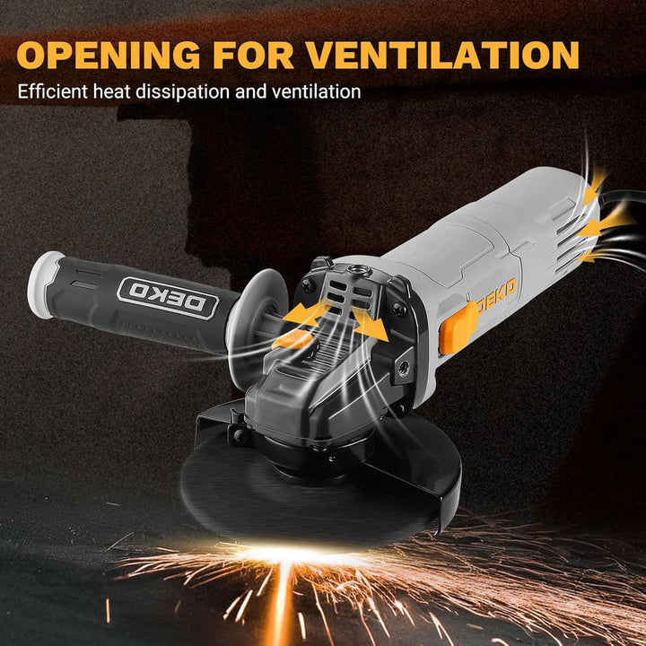 Winkelschleifer 125 mit Drehzahlregelung: DEKOPRO 125mm 800W Corded Electric Trennschleifer für Schn