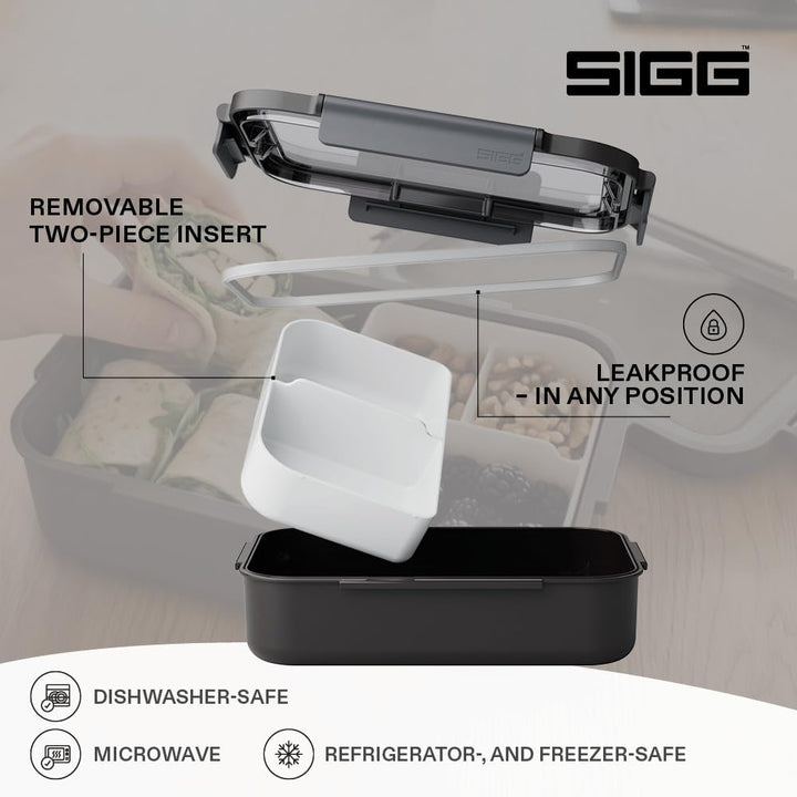 Sigg - NIMO Lunchbox L - Auslaufsicher - Trenner - Mikrowellen- & Spülmaschinengeeignet - BPA-frei -
