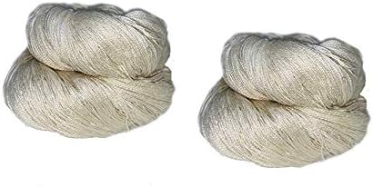 KNITSILK Seidengarn 20/2 ungefärbt, 100% Maulbeerseide, Spitzengewicht, 100 Gramm & ca. 914 Meter, g