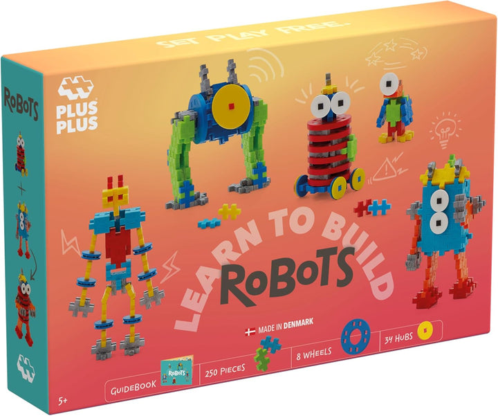 Plus-Plus 250 Kreativ Bausteine Roboter Mittel, 250 Teile