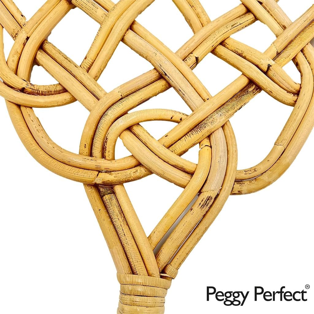 Peggy Perfect Teppichklopfer handgefertigt aus Korbweide 75x25,5cm Polsterklopfer, Ausklopfer, Staub