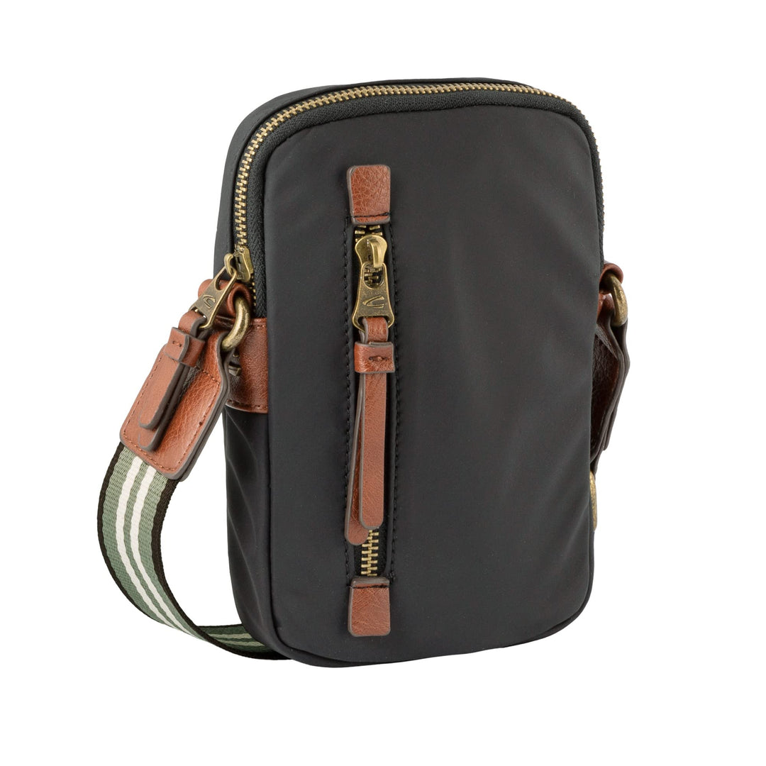 camel active bags Bari Damen Handytasche Umhängetasche Klein Schwarz Schwarz 14x2,5x20, Schwarz 14x2