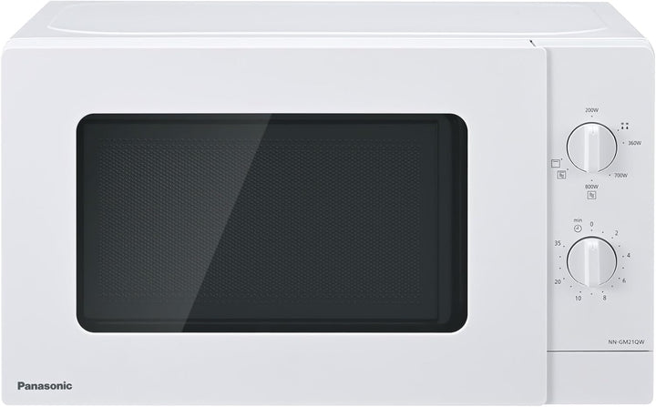 Panasonic NN-GM21QWEPG 20L Kompakt-Mikrowelle mit Grill, 800 W, Kombi-Garen, 5 Leistungsstufen, Auft