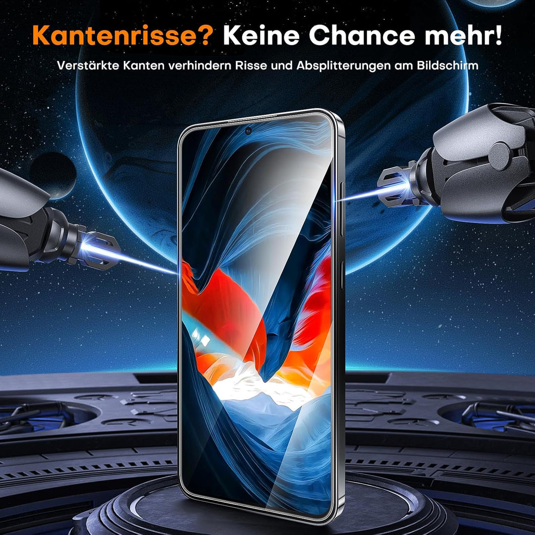 LϟK für Samsung Galaxy S24 FE Schutzfolie, 3 Stück HD-Hartglasfolie, [Auto-Installation] Kratzfest f