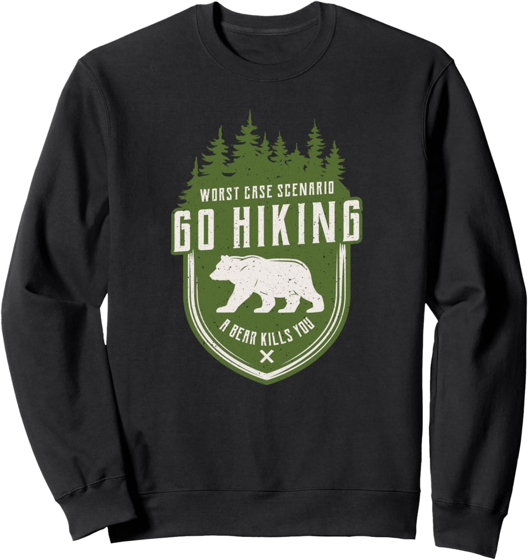 Camping Vintage Gehen Wandern Spass Sommer Bergsteigen Ausrüs Sweatshirt