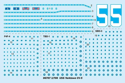 Trumpeter 1/700 CV-5 USS Yorktown