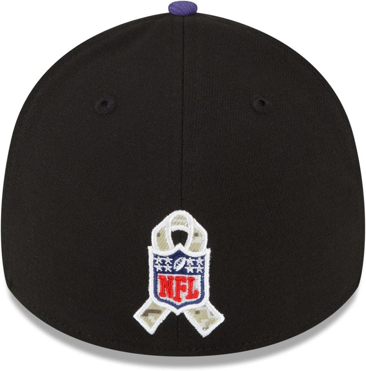New Era Salute to Service 2022 Basecap 39Thirty NFL Fanartikel American Football Kappe schwarz M-L 3