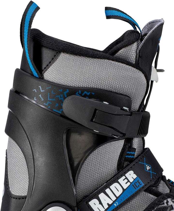 K2 Raider Ice Field Hockey Shoe Black Grey 29/34 EU, Black Grey 29/34 EU
