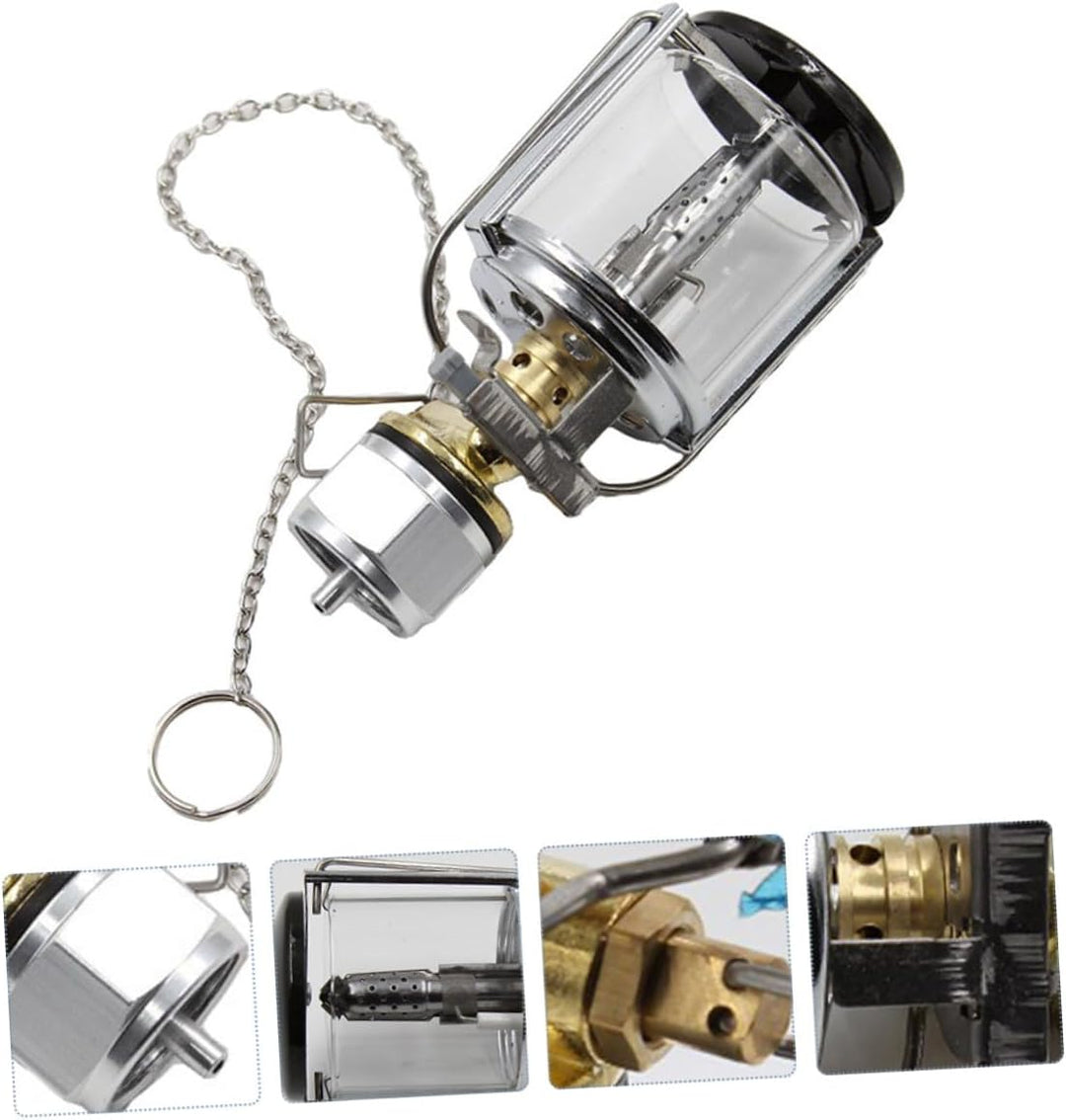 Outdoor Gaslampe Camping Laterne mit Eingebautem Zündsystem Langlebig und Kompakt Warmes Licht als Z