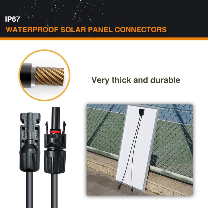 WUZECK 300W Solarpanel-Kit Set, Monokristallines 18V 2X150Watt Glas Solarmodul+20A 12V/24V Solarlade