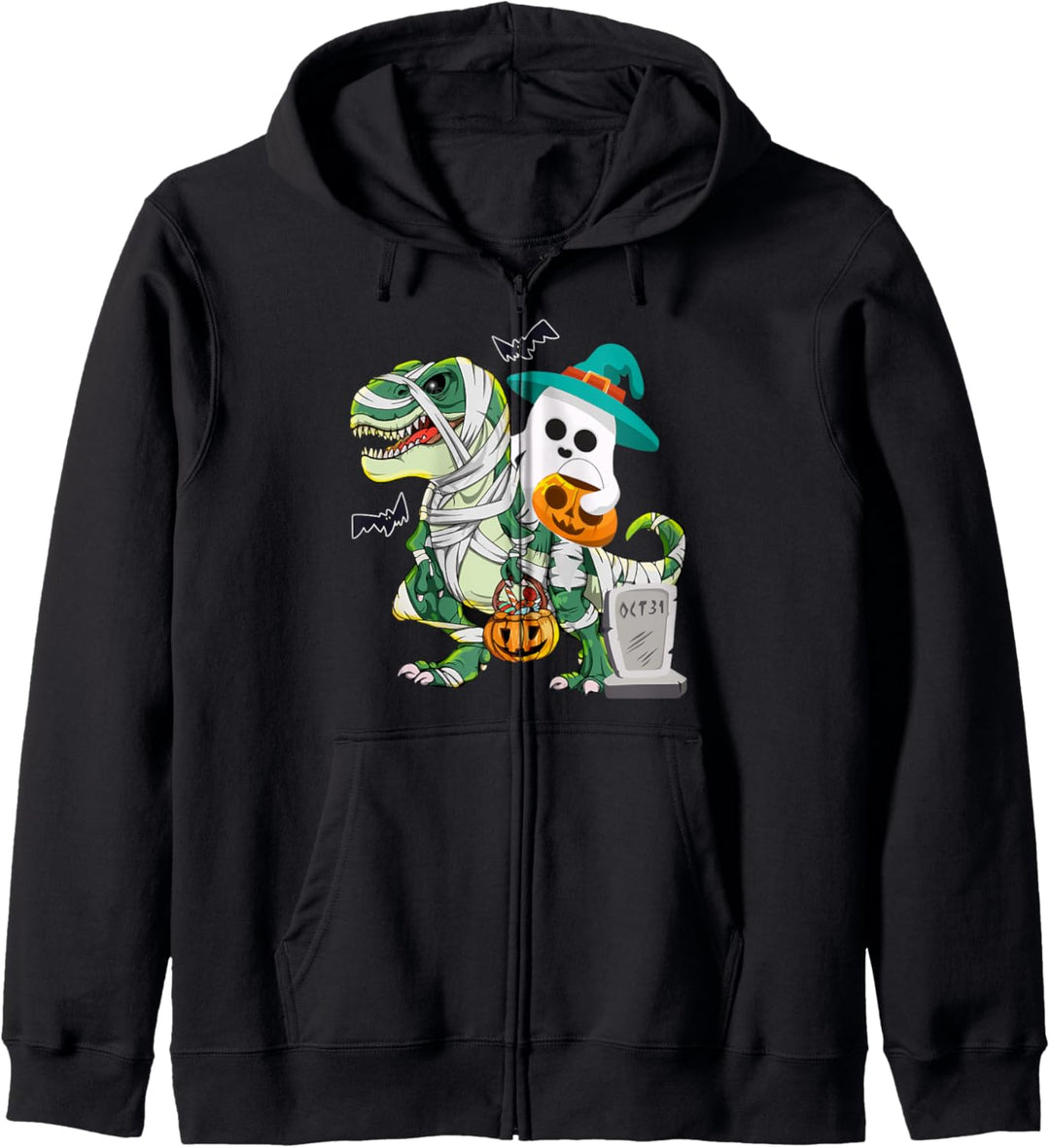 Ghost Riding T Rex Kürbis Candy Kapuzenjacke