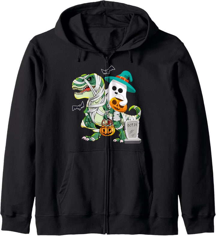 Ghost Riding T Rex Kürbis Candy Kapuzenjacke