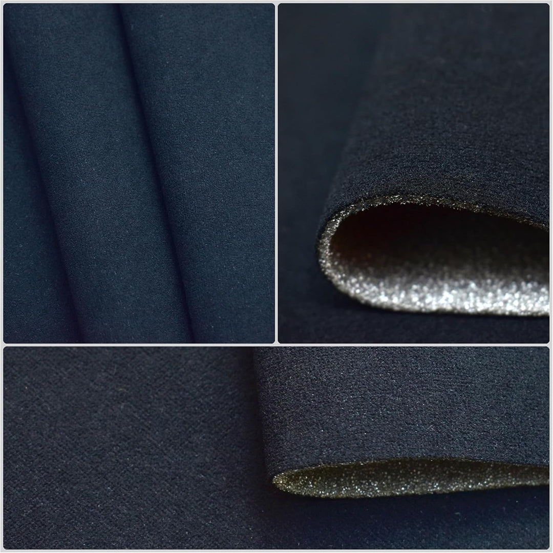 Autohimmelstoff Himmelstoff Dachhimmel Velour Himmel mit Schaum (Schwarz, 1,70m x 3m) | Grundpreis p