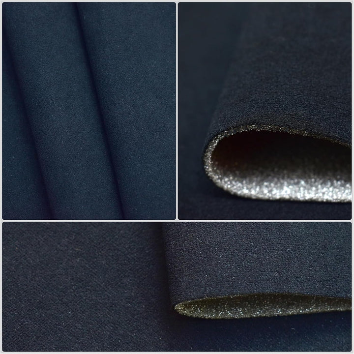 Autohimmelstoff Himmelstoff Dachhimmel Velour Himmel mit Schaum (Schwarz, 1,70m x 3m) | Grundpreis p