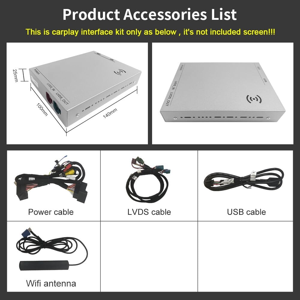 10,25 Zoll Wireless Carplay Android Auto Retrofit Kit Decoder mit Auto Rückfahrkamera für Land Rover