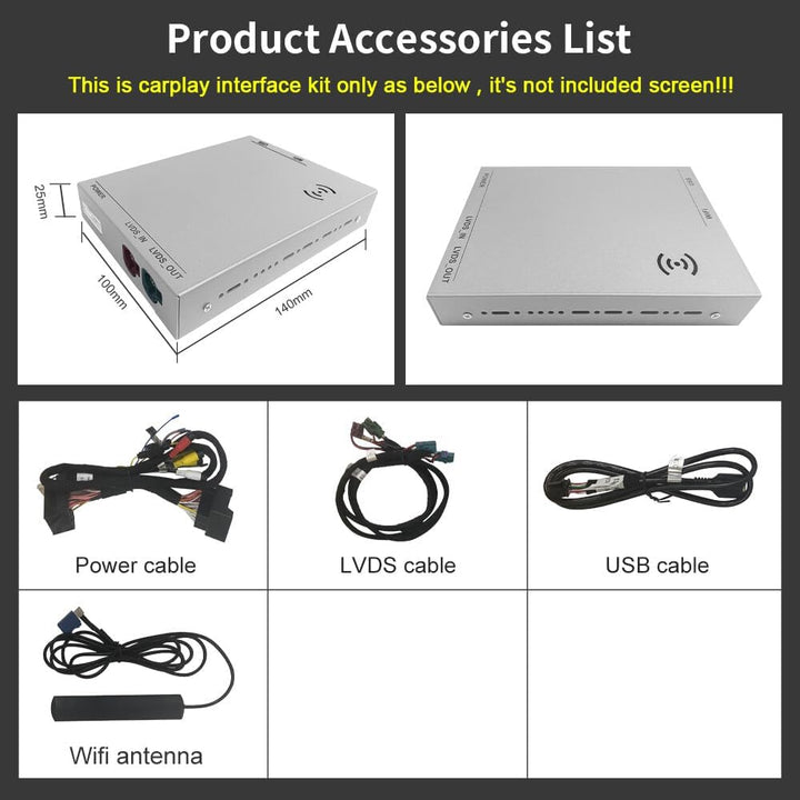 10,25 Zoll Wireless Carplay Android Auto Retrofit Kit Decoder mit Auto Rückfahrkamera für Land Rover
