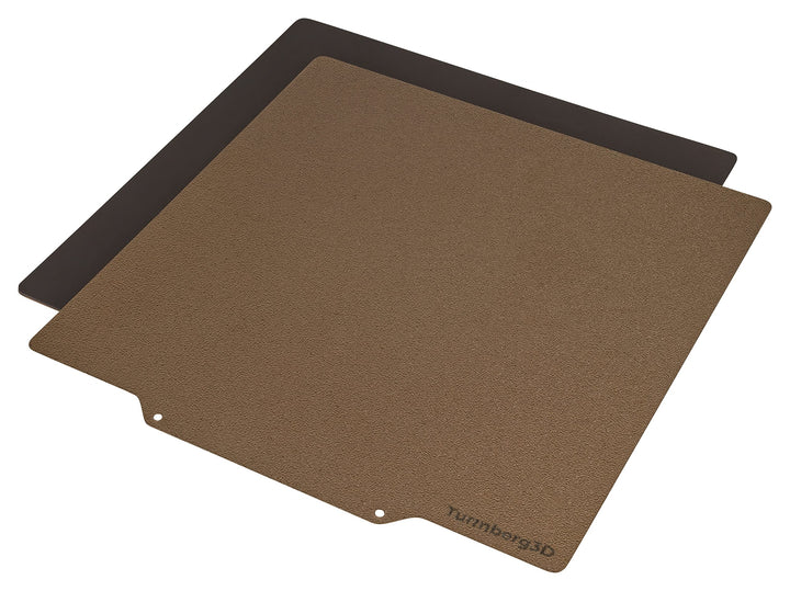 Turmberg3D - Raue PEI Druckbettoberfläche - Federstahlblech inkl Magnetbase für 3D Drucker (Variante