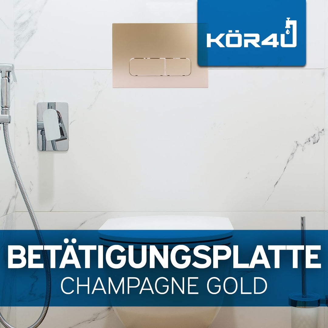 kör4u Betätigungsplatte für Geberit Spülkasten Sigma UP300, UP320 und Delta UP100, abgerundete Taste