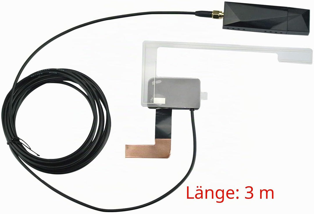 LEXXSON Auto DAB/DAB+Digitalradio Tragbarer DAB+ Radio Tuner Empfänger mit Antenne USB Dongle für di