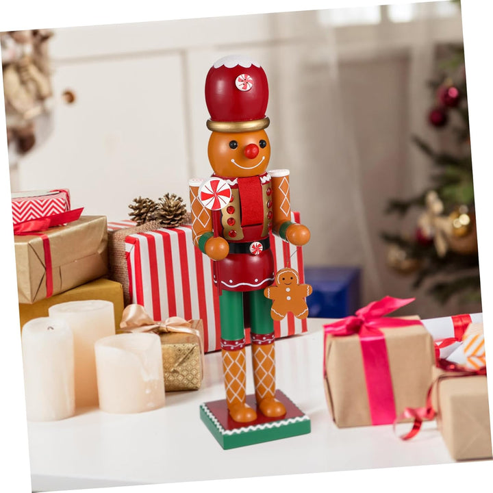 BUGUUYO 1stk Nussknacker-verzierung Lebkuchen Weihnachtsdeko Party-weihnachtsszenenverzierung Nusskn