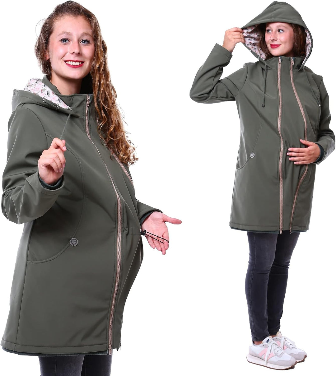 Viva la Mama – Allwetter Funktionsjacke für Mama und Baby, Umstandsjacke + Tragejacke - MELLORY S vo