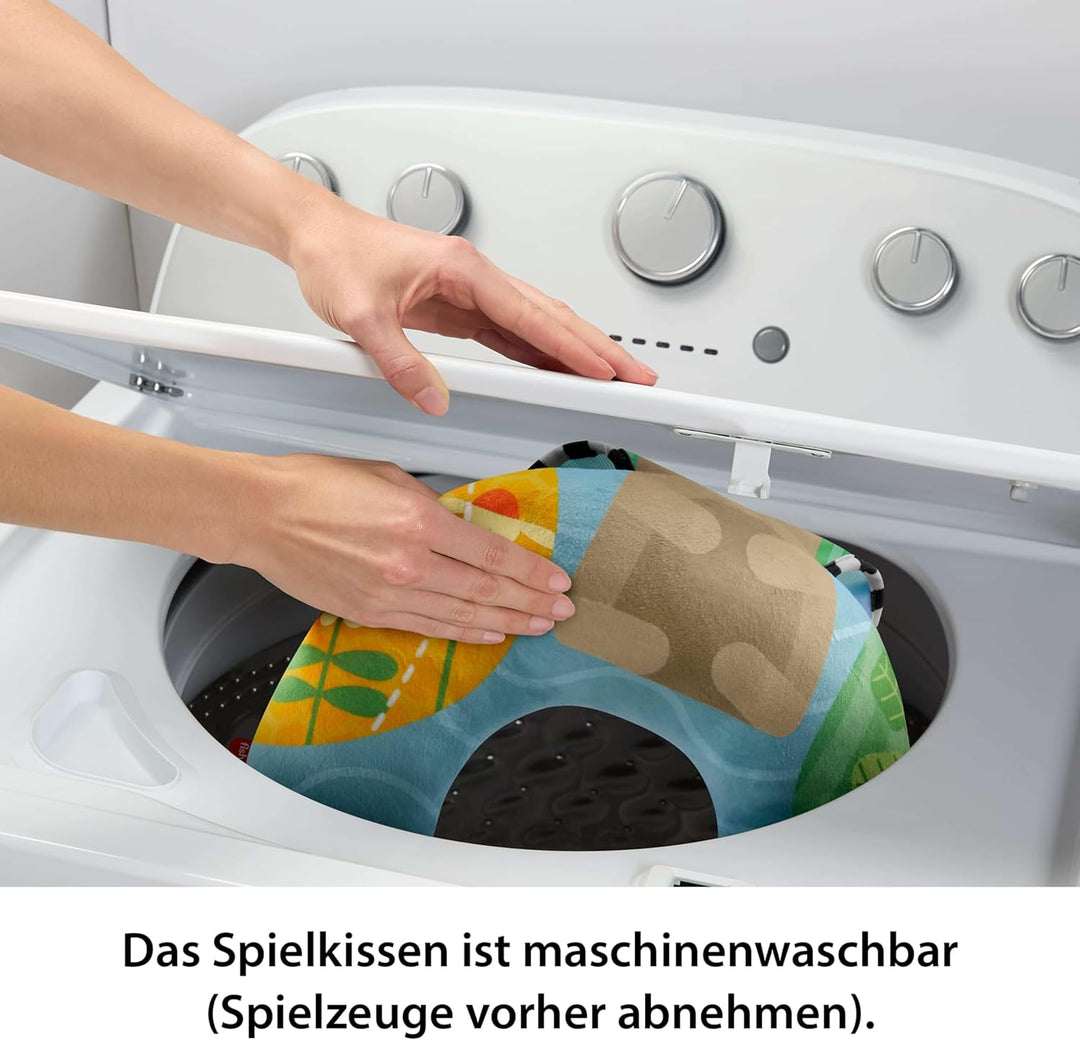 Fisher-Price Babyspielzeug Spielkissen für sensorische Abenteuer in Bauchlage, Körperstütze für Neug