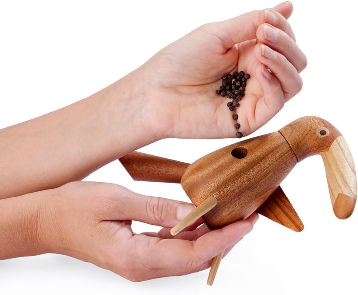 PEPPERBIRD | PFEFFERMÜHLE m. Keramikmahlwerk | Pfeffervogel, Tucan | Designer: Tonn-P | Spring Copen