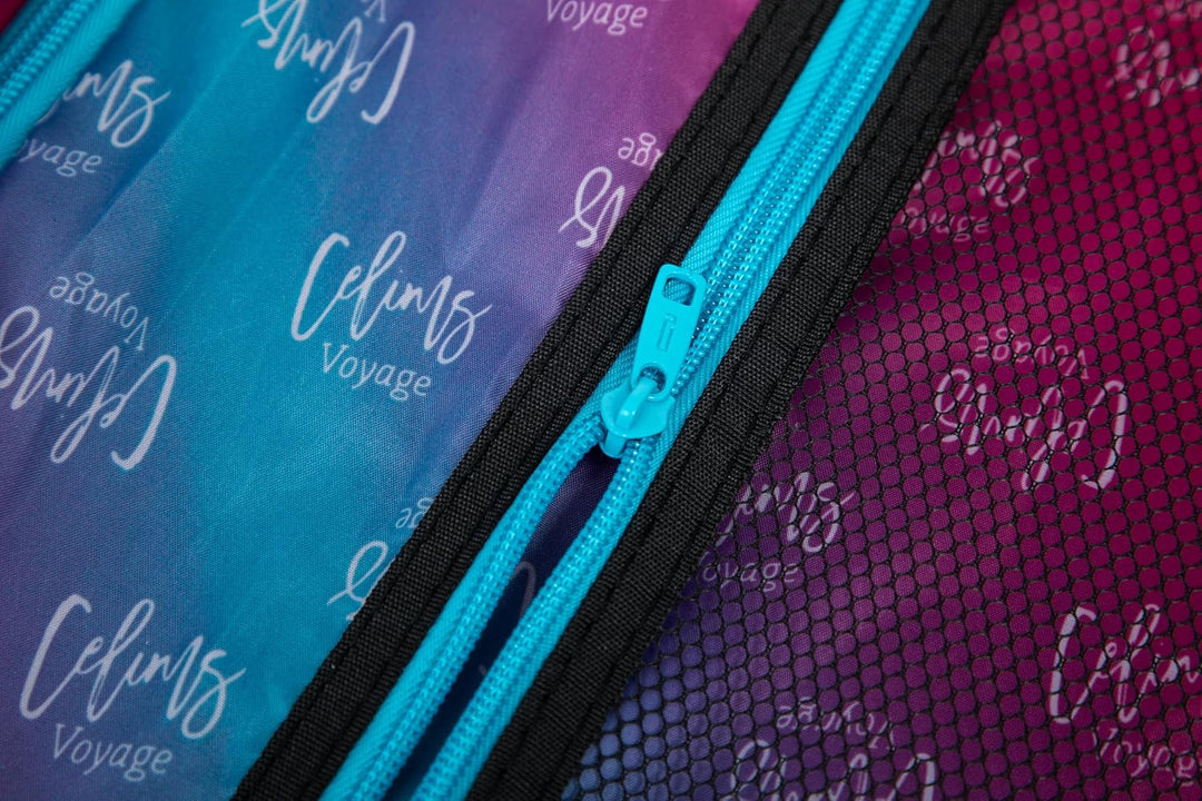 CELIMS - Koffer aus Polycarbonat, Blau und Rosa, Cabine, ▪ Material: hartes Polycarbonat, robust. Ca
