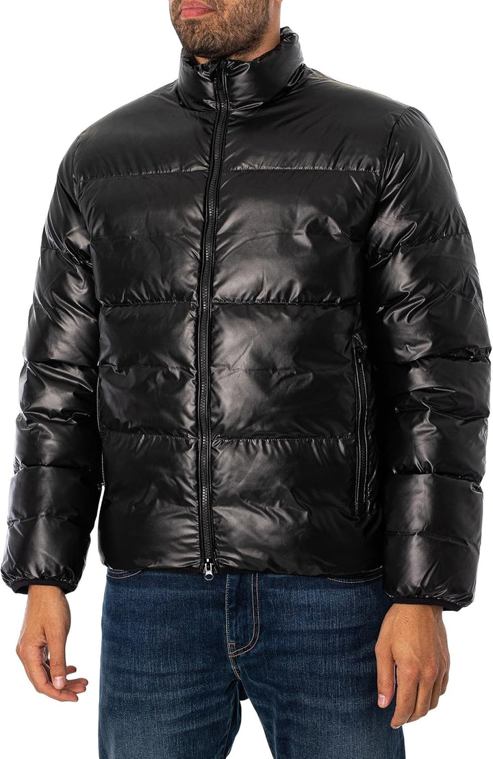 EA7 Gewebte Bomberjacke für Herren, Schwarz XXL Schwarz, XXL Schwarz