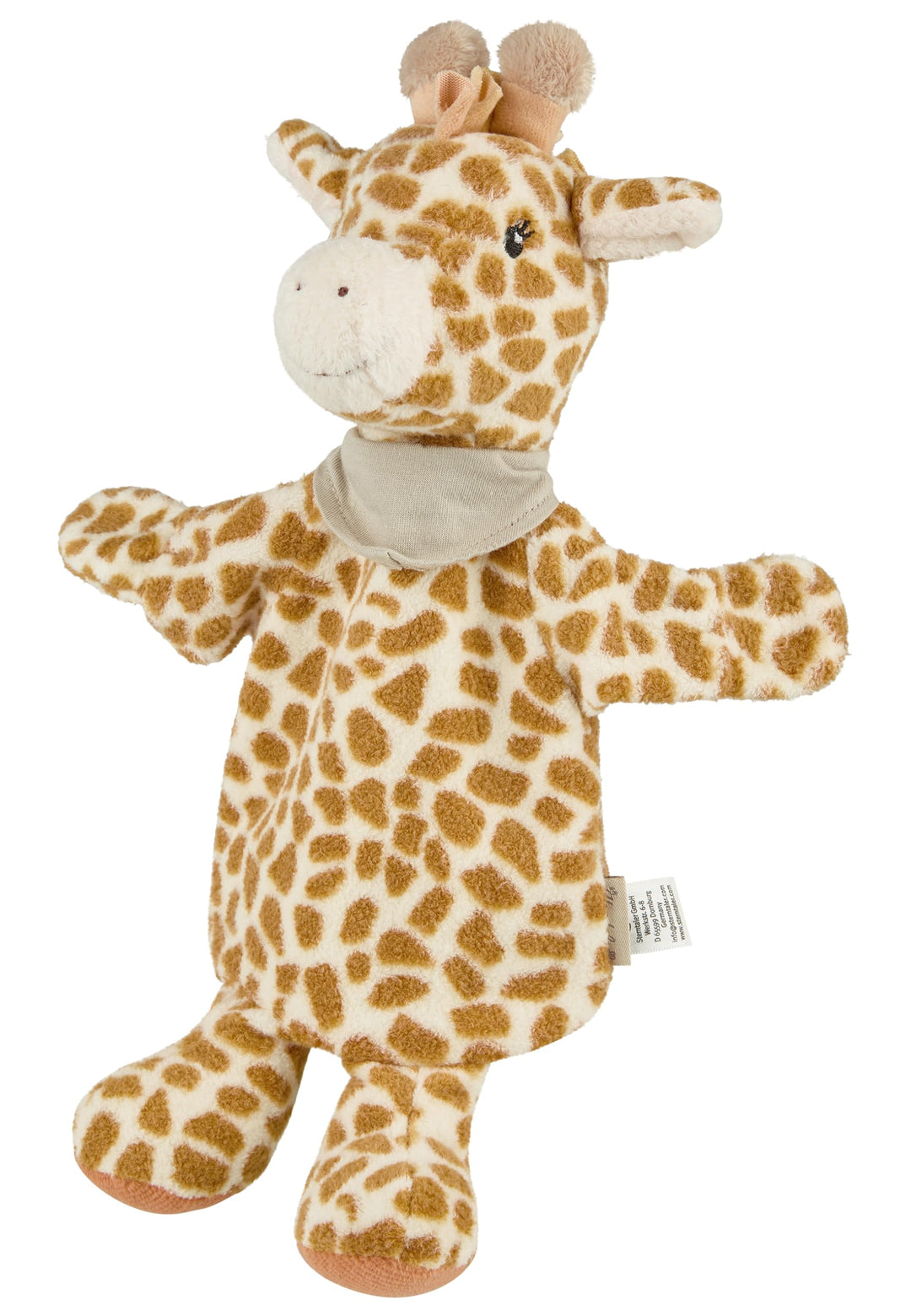 Sterntaler Handpuppe Giraffe Kaya - weiches Kinder Spielzeug zum Puppentheater, Erzählen, Kuscheln &amp;