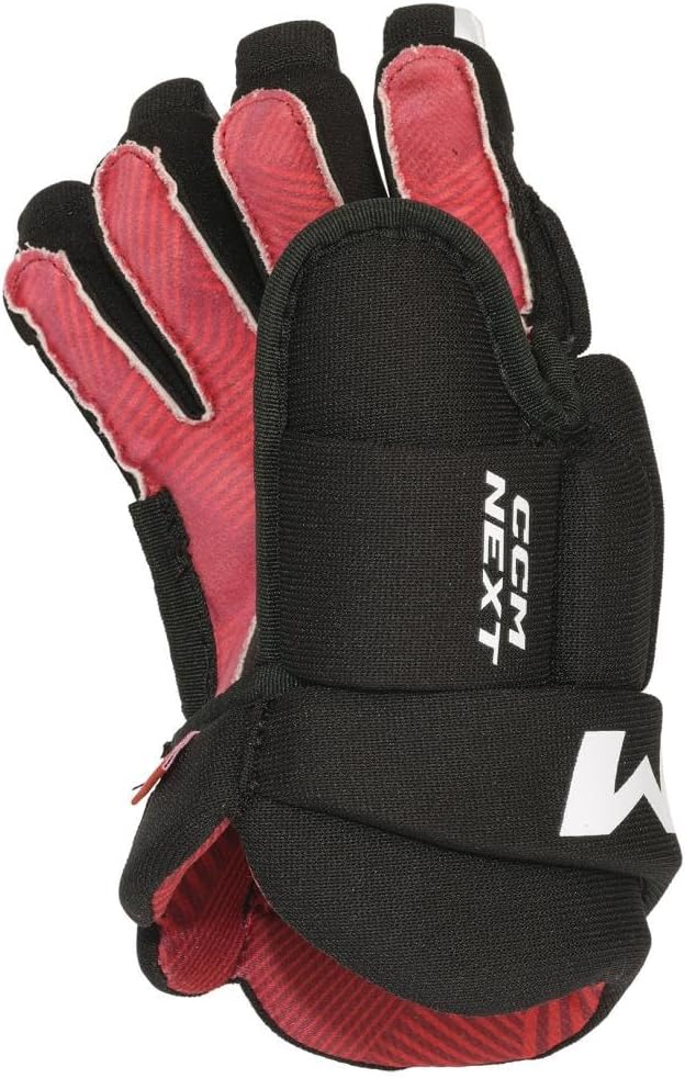 CCM Next Eishockey Handschuhe Junior Schwarz-Weiss 10" Multicolor, 10" Multicolor