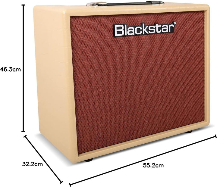 Blackstar Debut 50R Cream Oxblood 50 Watt E-Gitarrenverstärker mit Reverb
