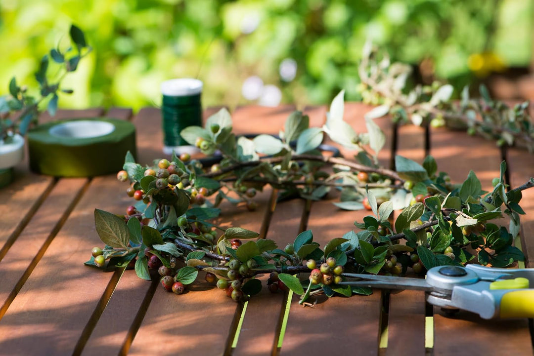 varivendo 10 Rollen Wickeldraht Grün – Starker Bindedraht für Basteln &amp; Garten, je 100g, weich &amp; har