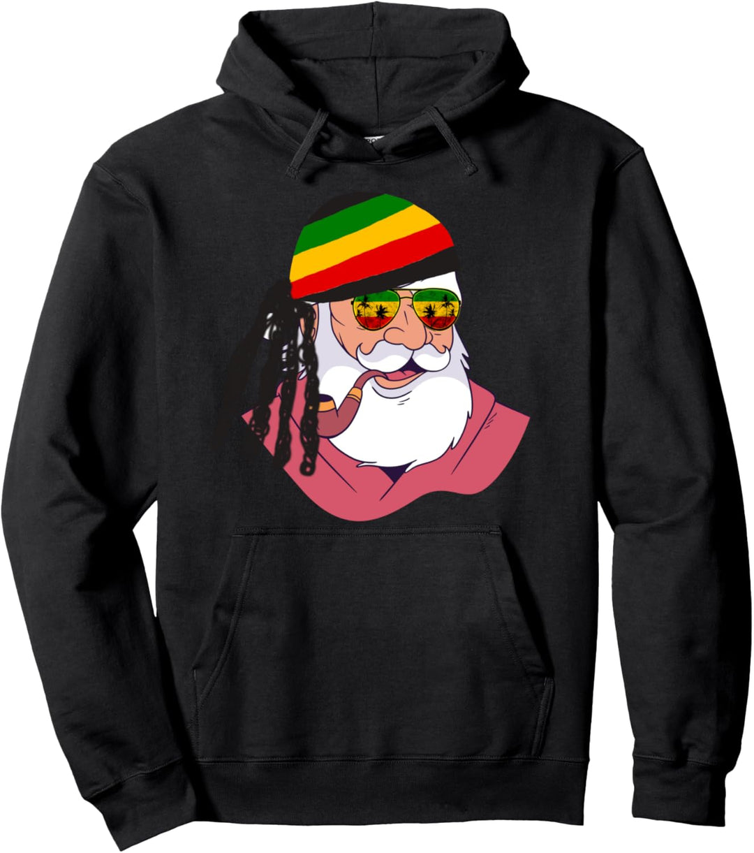 Weihnachtsmann Reggae Weihnachten Rasta Rastafari Roots Pullover Hoodie