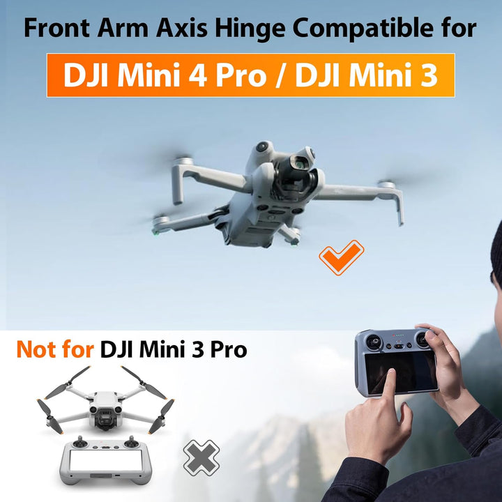 2 Stück Drohne Vorderarmwelle für DJI Mini 3 take Vorderarmdrehpunkt Ersatzteile für DJI Mini 4 Pro