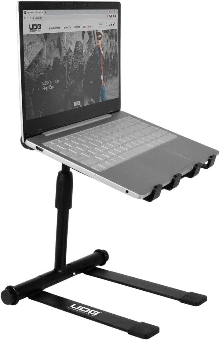 UDG Ultimate Laptop Stand – Höhenverstellbar, Schwarz (U96111BL)