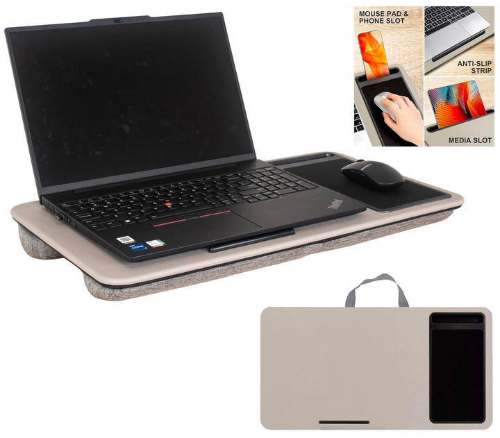 HYFIVE Laptop-Tablett mit Kissen, Schoss-Schreibtischkissen, tragbarer Tablet-Klapptisch, integriert