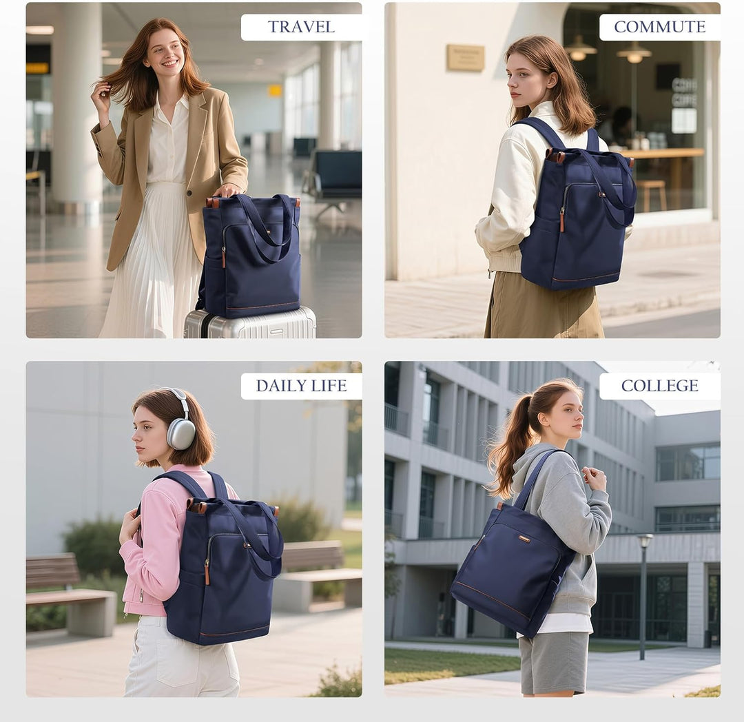 GOLF SUPAGS Convertible Laptop-Rucksack für Frauen Casual Daypack Notebook Tote Bag für Arbeit Hochs
