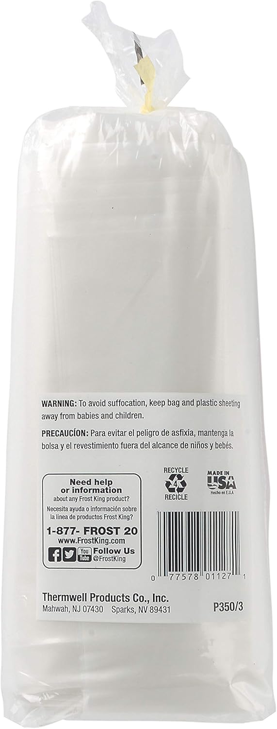 Frost King P350/3 Polyethylen-Folie, 91 x 150 x 3 mm, transparent, Folie
