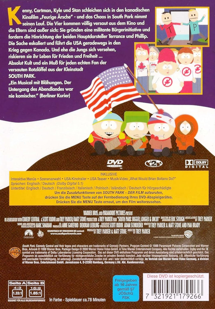 South Park - Der Film, DVD
