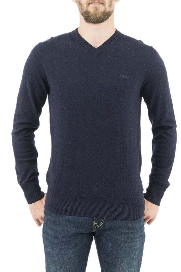 Schott NYC Herren Pullover M Navy, M Navy