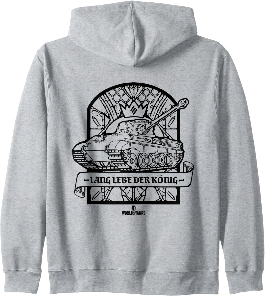 World of Tanks "Lang lebe der König" (schwarz & weiss) Kapuzenjacke