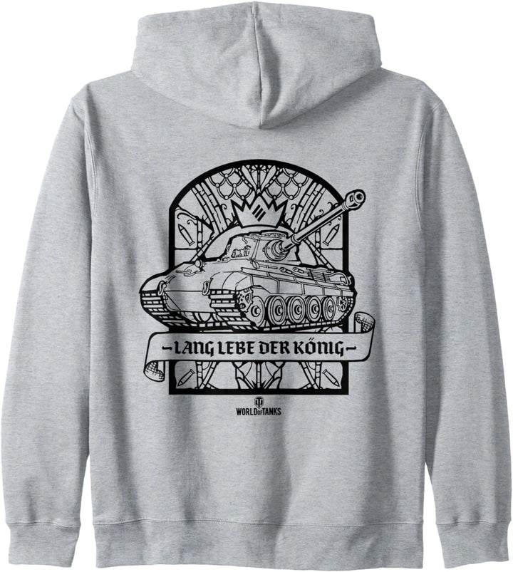 World of Tanks "Lang lebe der König" (schwarz & weiss) Kapuzenjacke