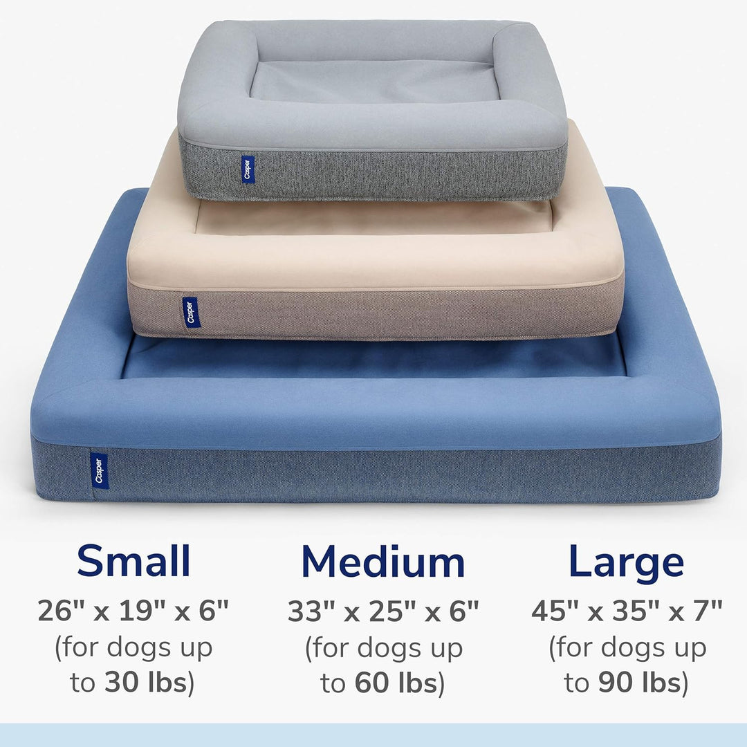 Casper Hundebett, Plüsch, Memory Foam, klein, Sandfarben sand Small, sand Small