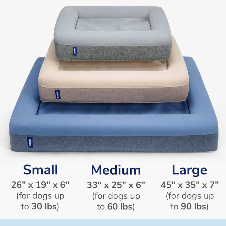 Casper Hundebett, Plüsch, Memory Foam, klein, Sandfarben sand Small, sand Small