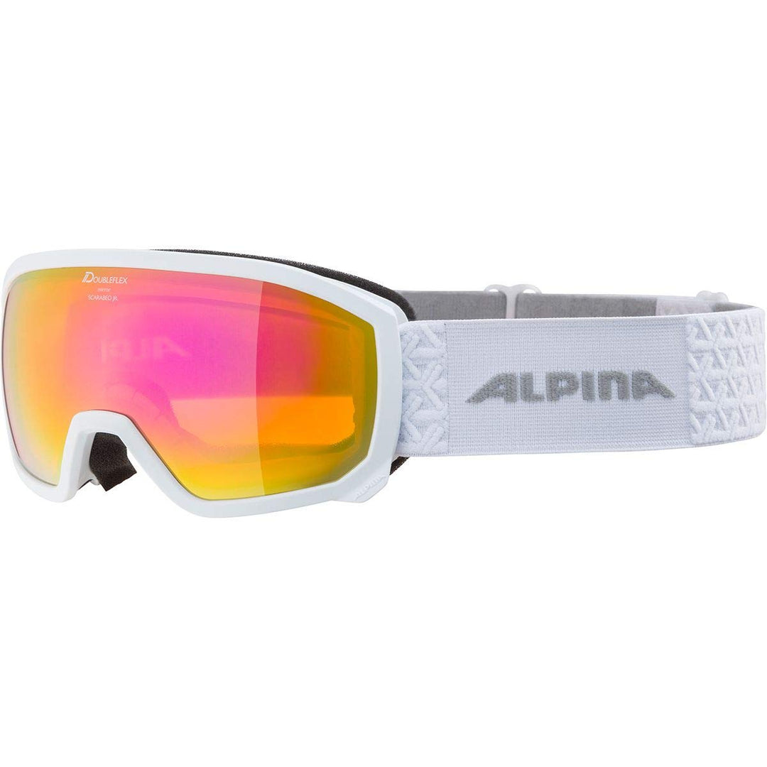 ALPINA SCARABEO JR. Q-LITE - Verspiegelte, Kontrastverstärkende OTG Skibrille Mit 100% UV-Schutz Für