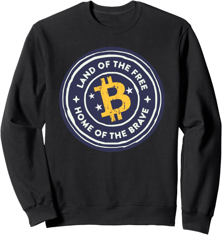 Bitcoin Land der Freien Sweatshirt