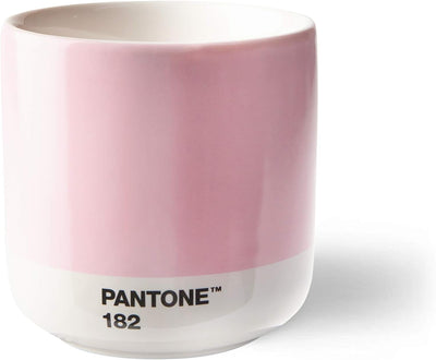 Pantone doppelwandiger Porzellan-Thermobecher Cortado, ohne Henkel,190ml, 4er-Set in Geschenkbox, Ye