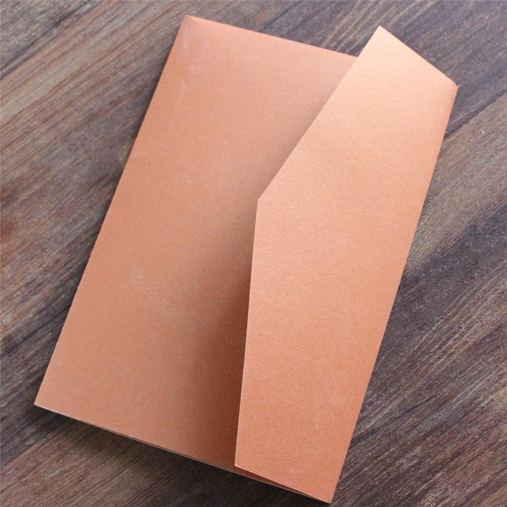 MillaSaw Hochzeitseinladungen aus Bronze, Umschlag für Hochzeitseinladungen im Herbst, 25 Stück (bro