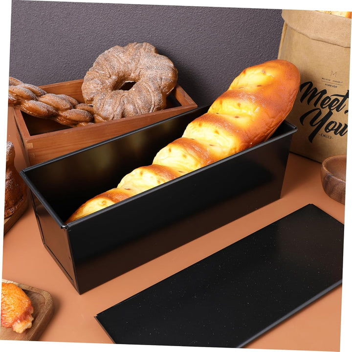 Hemoton Laibpfanne mit Deckel Stahlbrot Backform Kuchen Toast Antihaft-Toastbox zum Backen von Brot